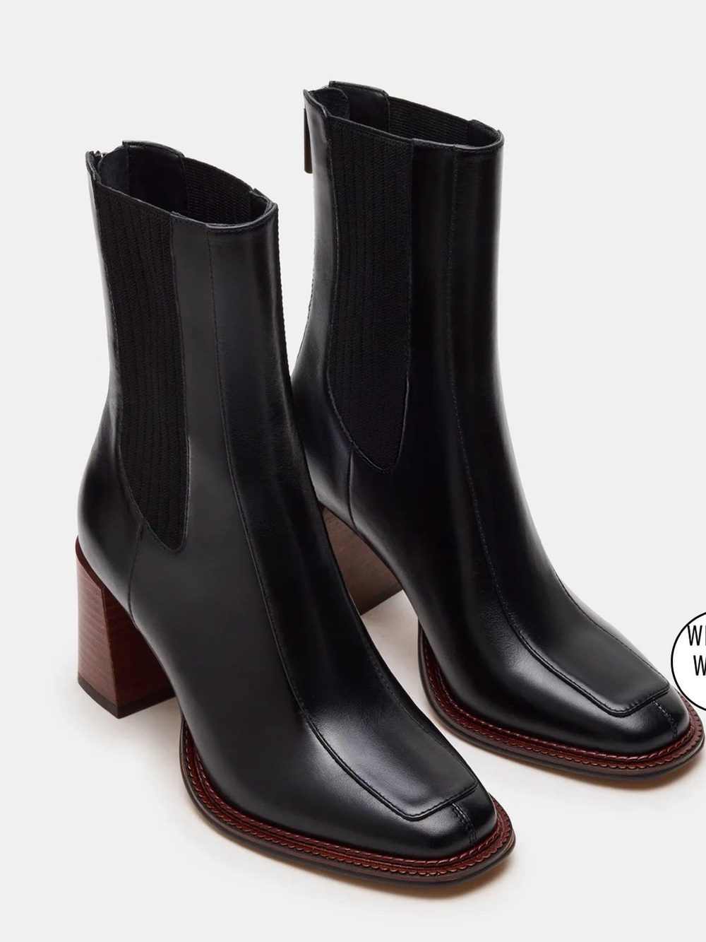 Steve Madden DOWNTOWN BLACK LEATHER